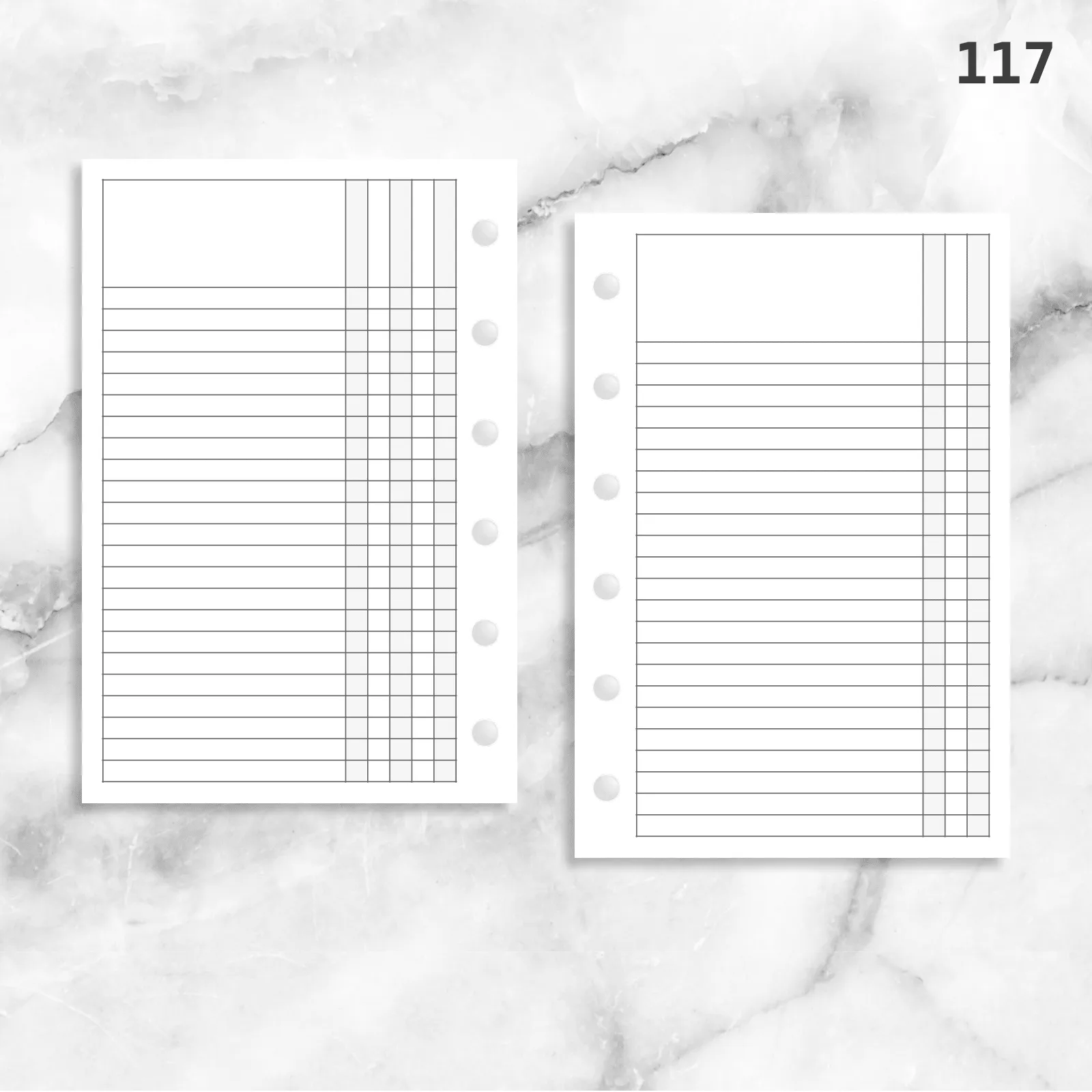 117: Categorized List