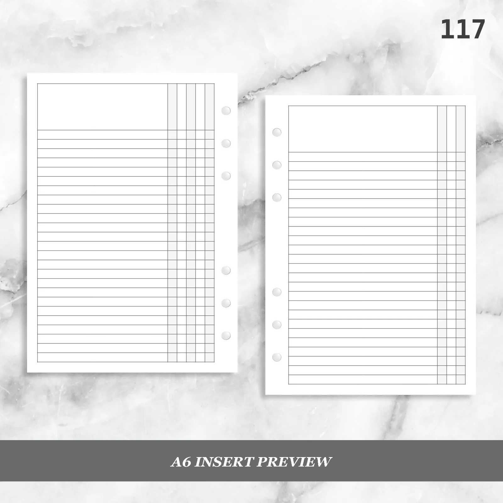 117: Categorized List