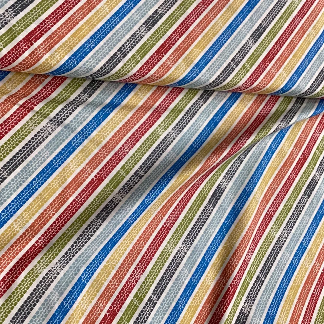 1181 Auto Stripe | The Henley Studio Makower - 1/2 metre