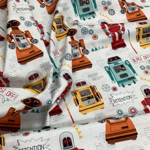 1751 Galaxy Robots The Henley Studio | Makower UK - 1/2 metre