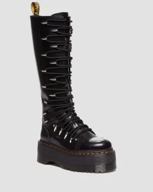 1B60 LTT Max Lace Up Knee High Platform Boots