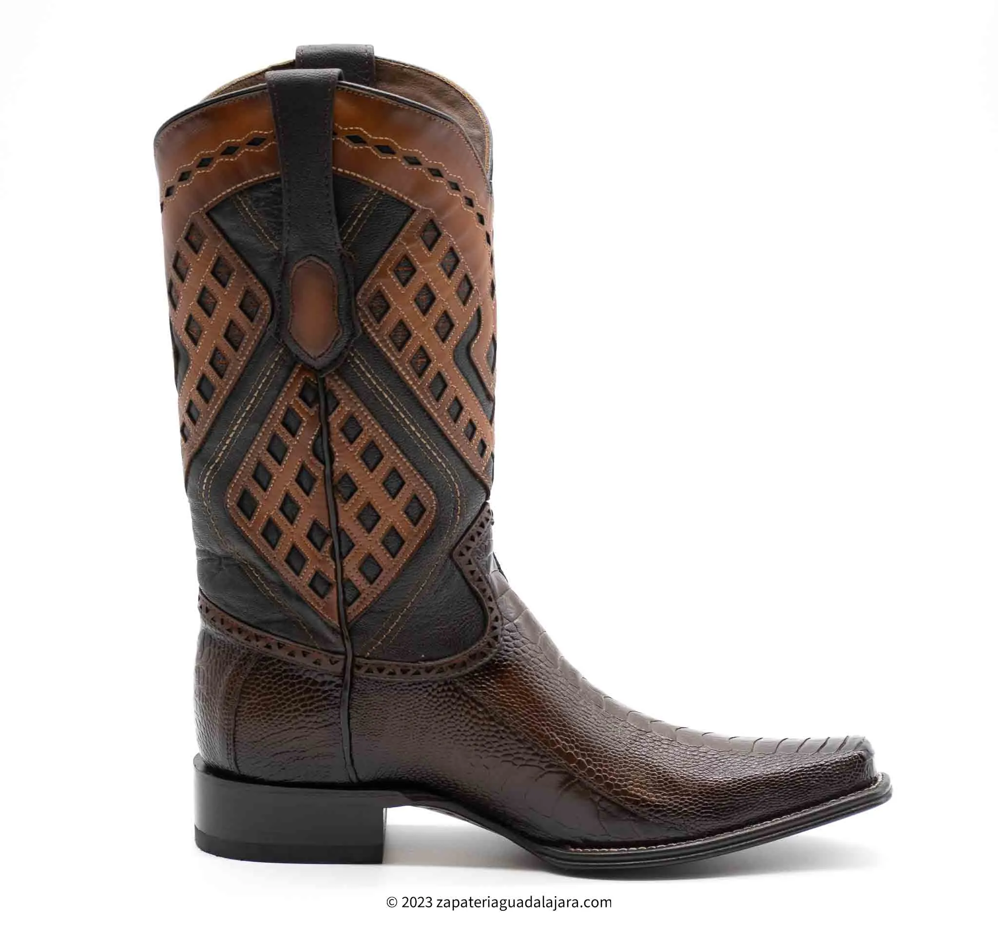 2760516 Ostrich Leg European Toe Faded Brown