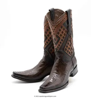 2760516 Ostrich Leg European Toe Faded Brown