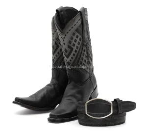 2762705 NARROW SQUARE TOE GRISLY BLACK