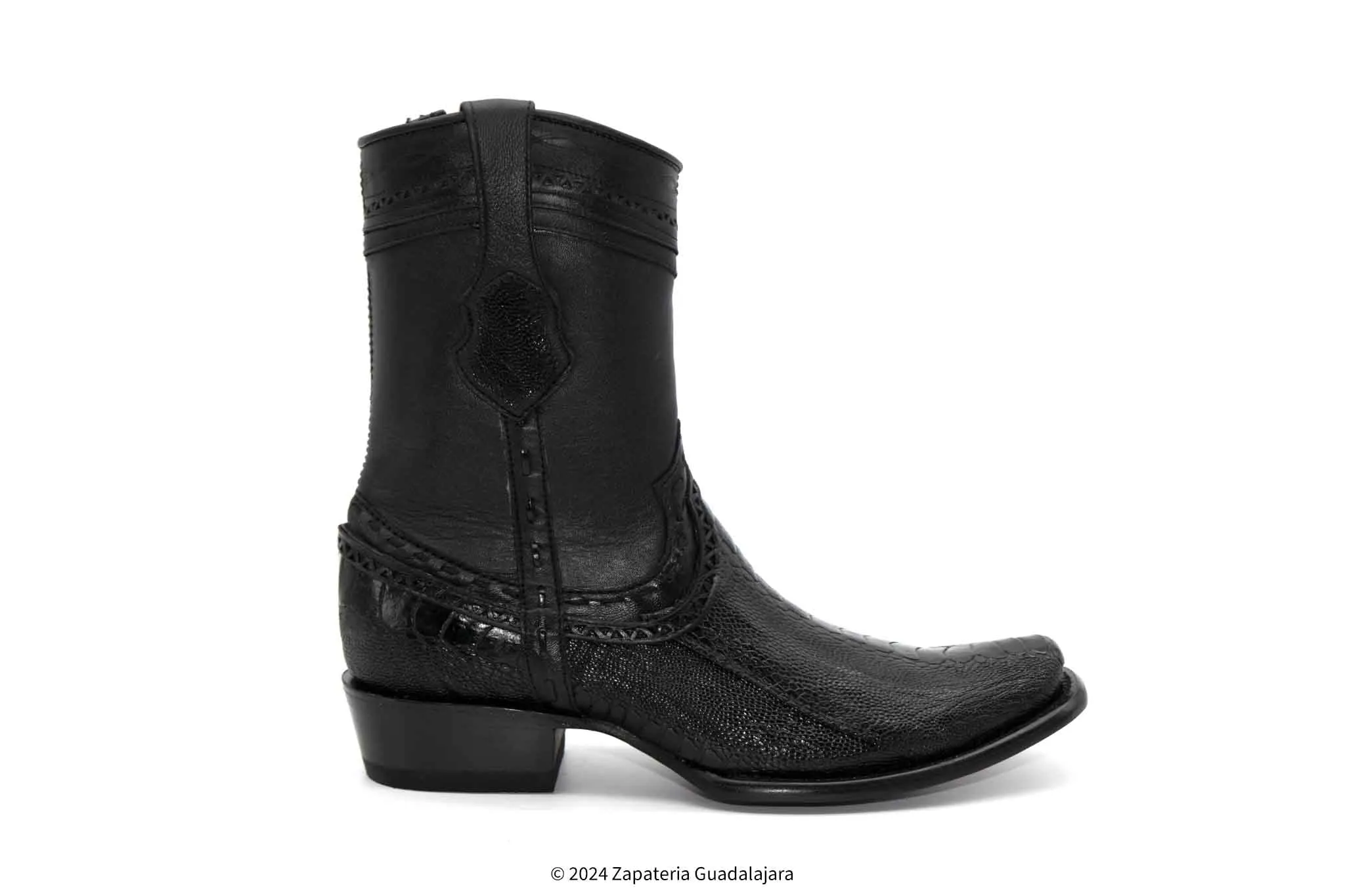 279B0505 DUBAI OSTRICH LEG BLACK