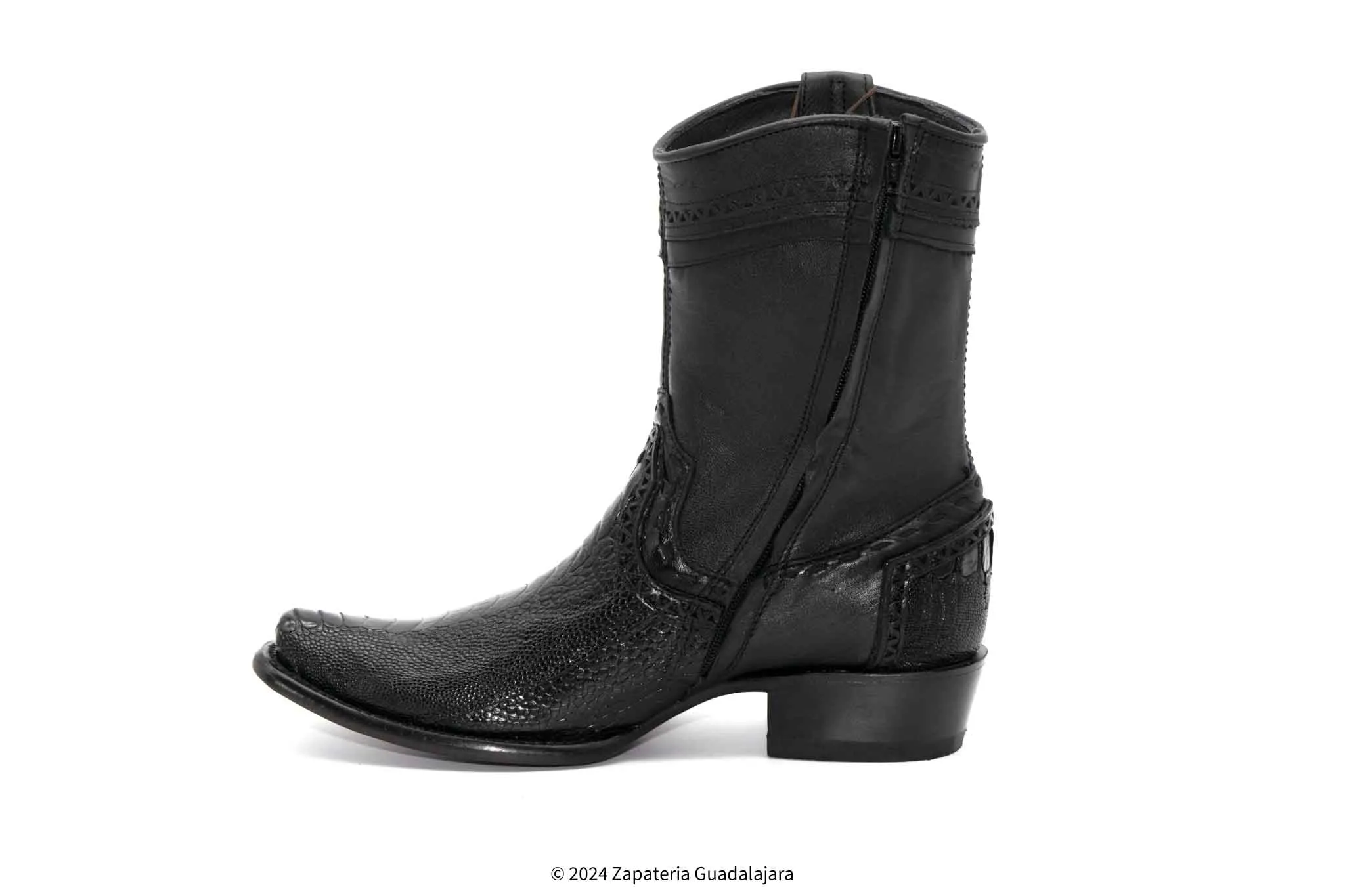 279B0505 DUBAI OSTRICH LEG BLACK