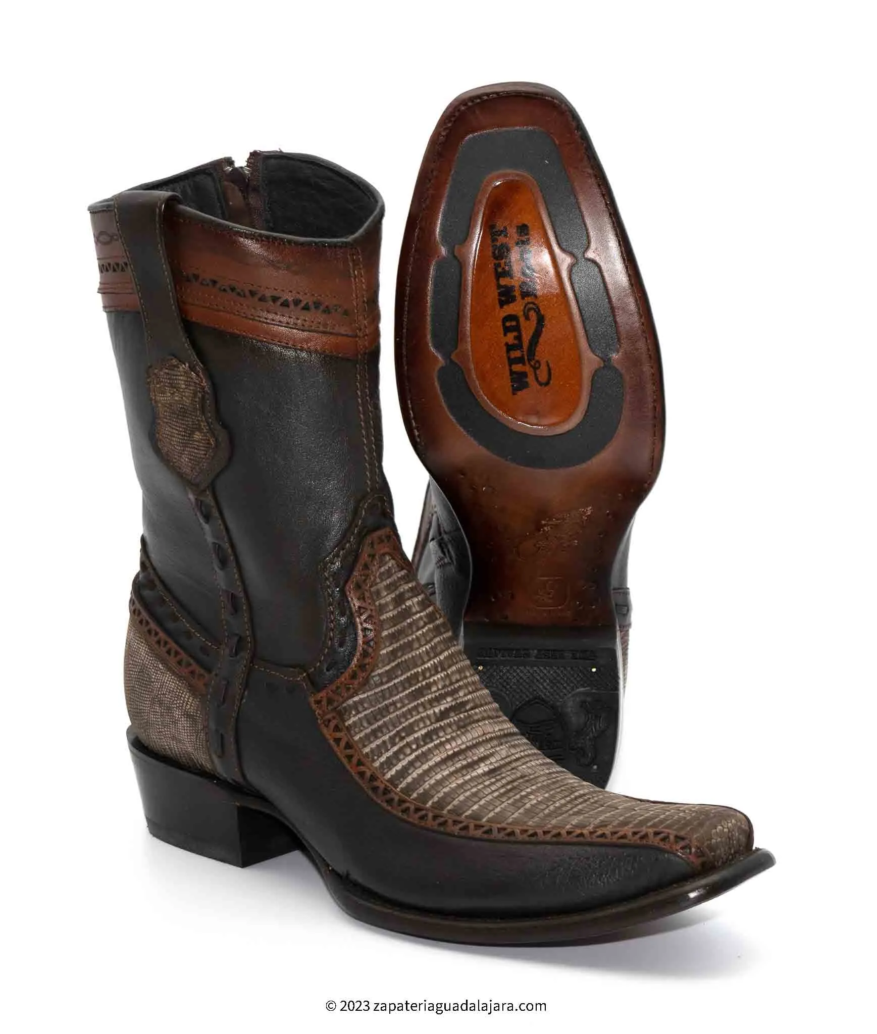 279BF0735 DUBAI LIZARD TEJU SANDED BROWN