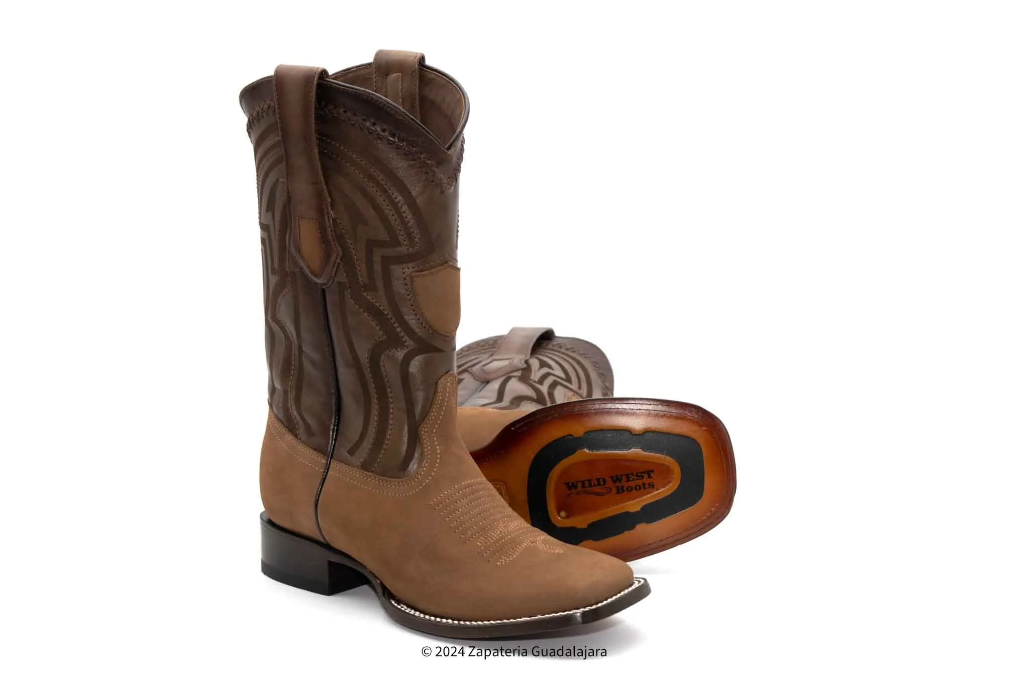 2824L6361 WIDE SQUARE TOE NOBUCK TAUPE