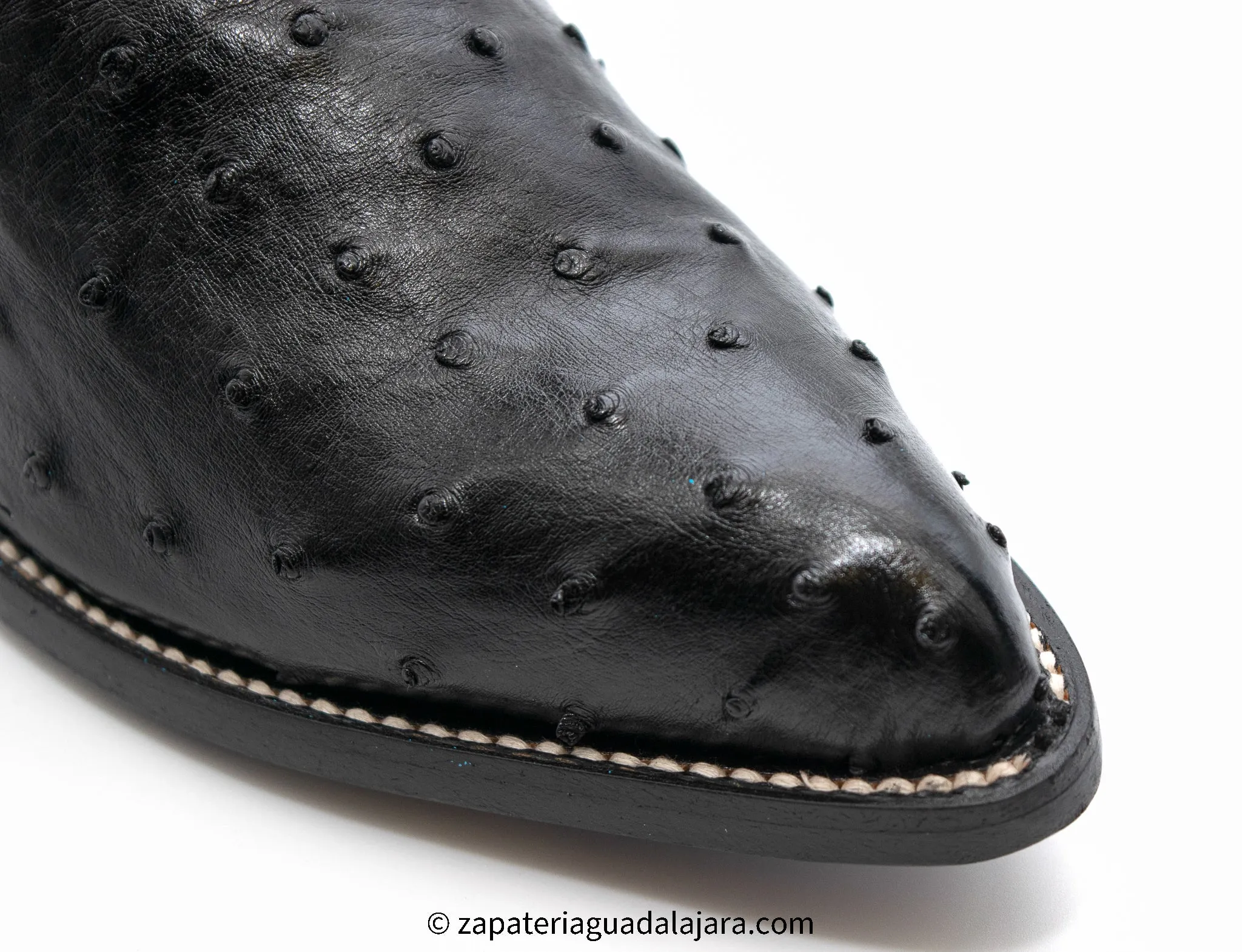 2990305 J-TOE FULL QUILL OSTRICH BLACK