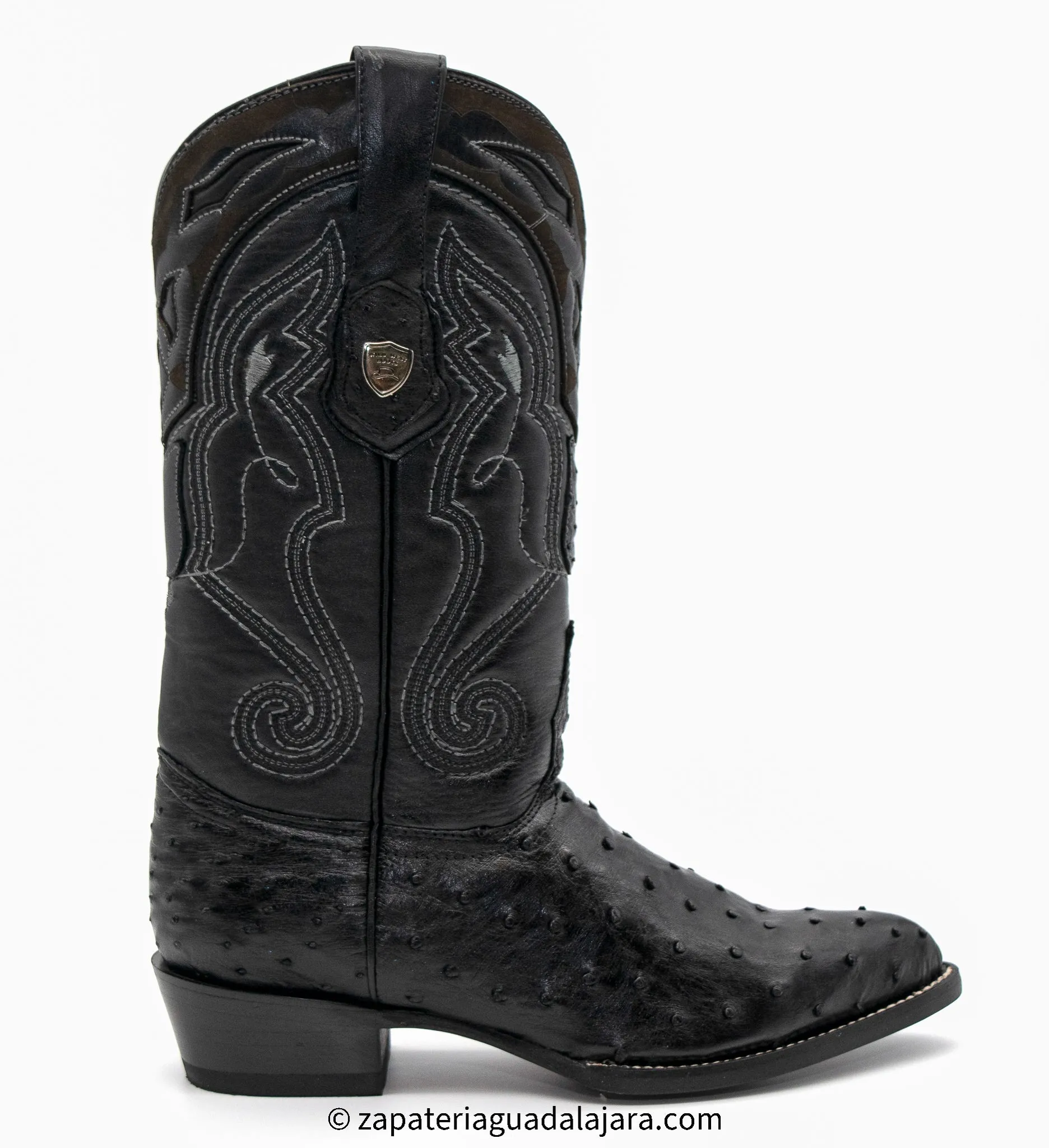 2990305 J-TOE FULL QUILL OSTRICH BLACK