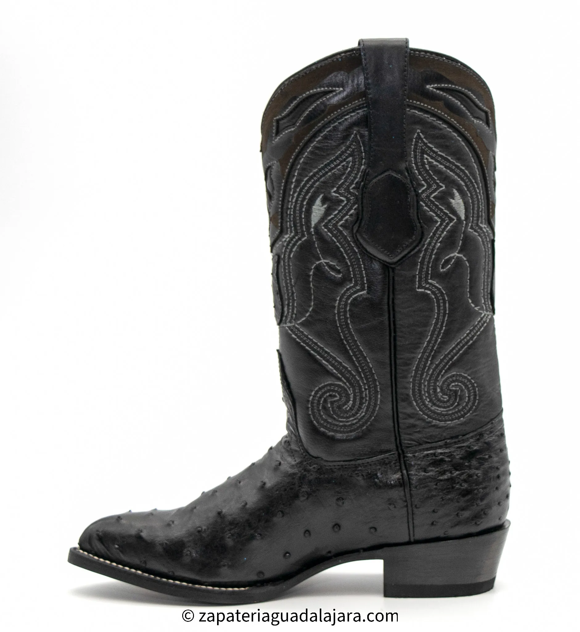 2990305 J-TOE FULL QUILL OSTRICH BLACK