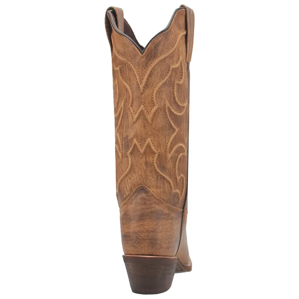 54267 Laredo Womens Reva Cowboy Boot - Honey Sanded