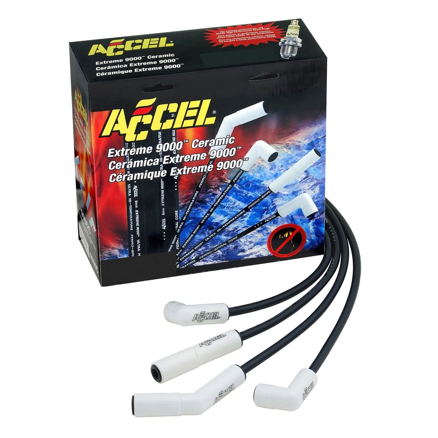 ACCEL 9052C Extreme 9000 Ceramic Boot Spark Plug Wire Set