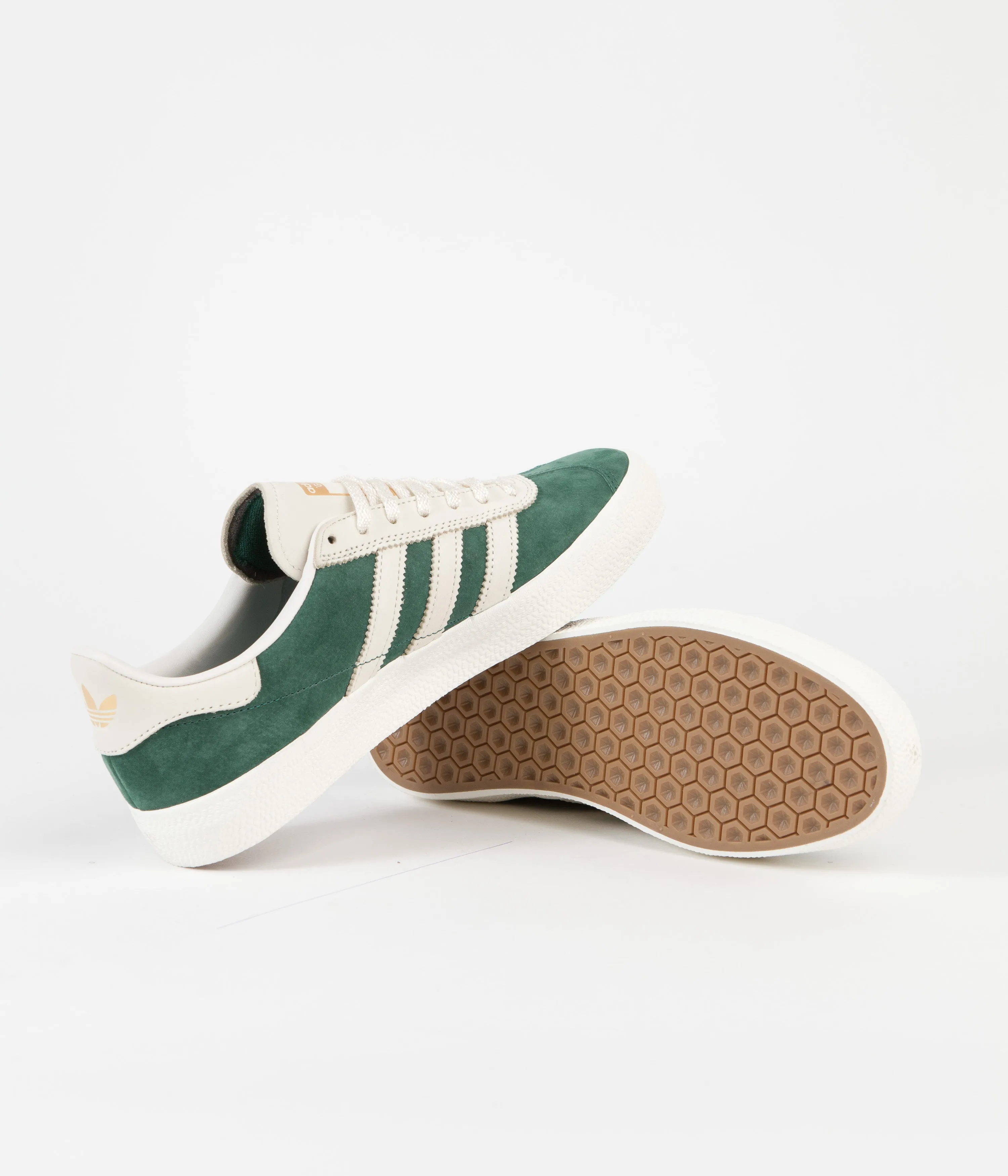 Adidas Suciu Gazelle ADV Shoes - Collegiate Green / Chalk White / Chalk White