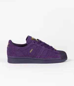 Adidas x Kader Superstar ADV Shoes - Dark Purple / Dark Purple / Gold Metallic