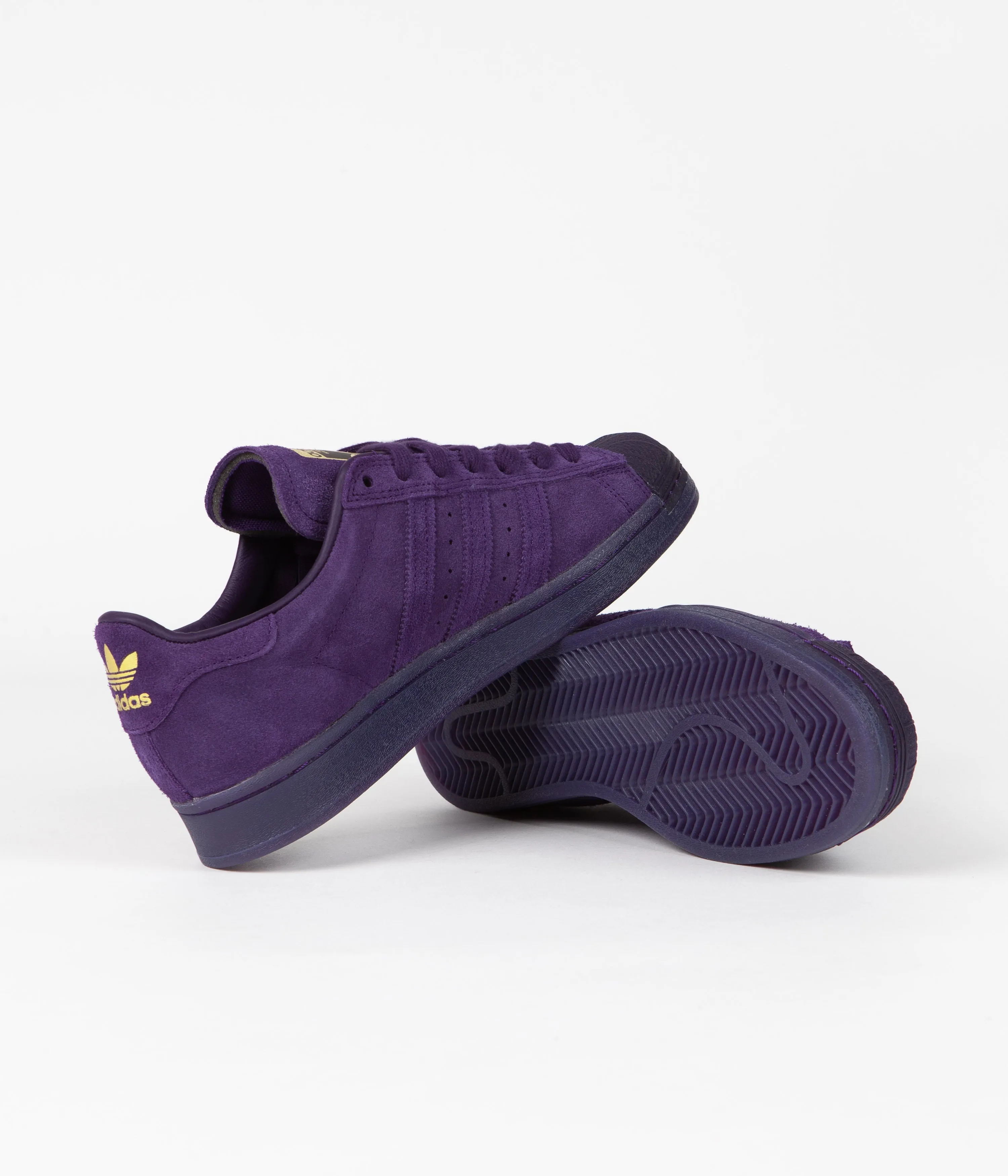 Adidas x Kader Superstar ADV Shoes - Dark Purple / Dark Purple / Gold Metallic