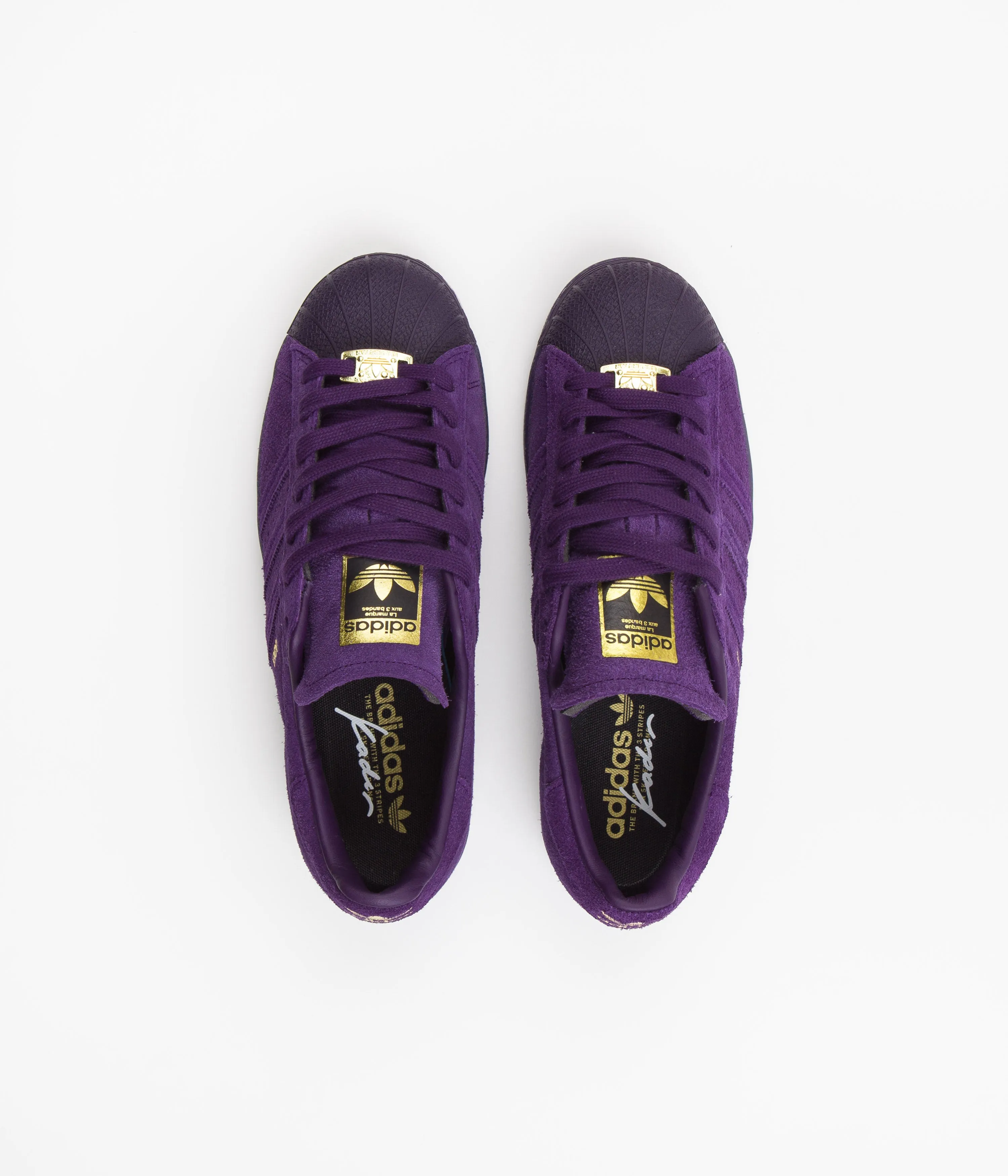 Adidas x Kader Superstar ADV Shoes - Dark Purple / Dark Purple / Gold Metallic