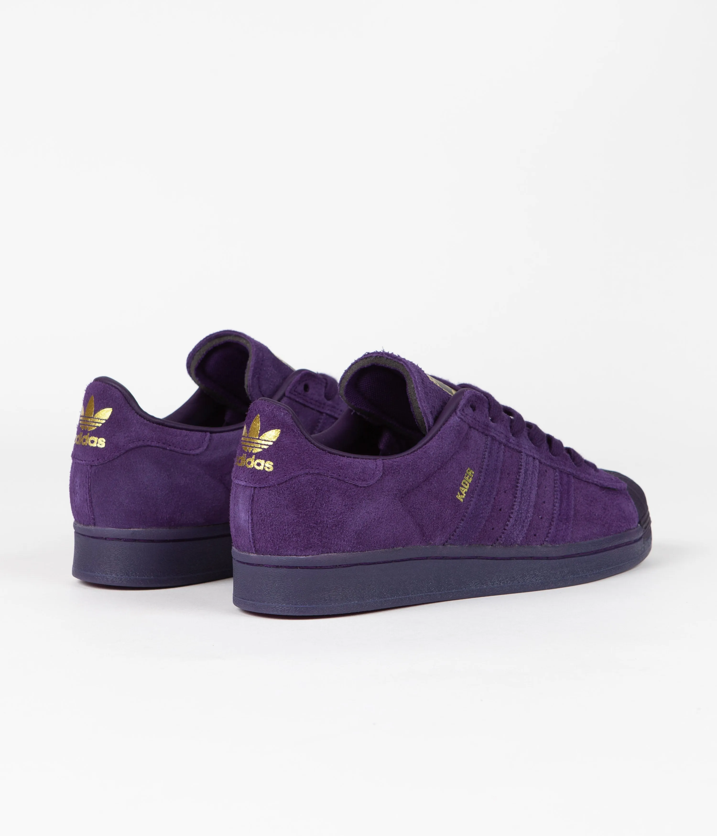 Adidas x Kader Superstar ADV Shoes - Dark Purple / Dark Purple / Gold Metallic