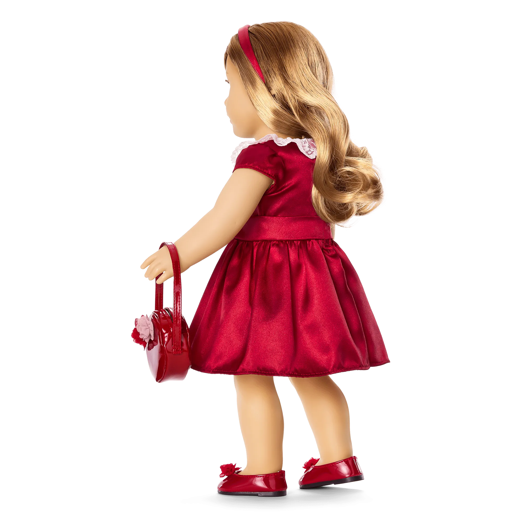 American Girl® x Janie and Jack Holly-Red Party Dress for 18-inch Dolls