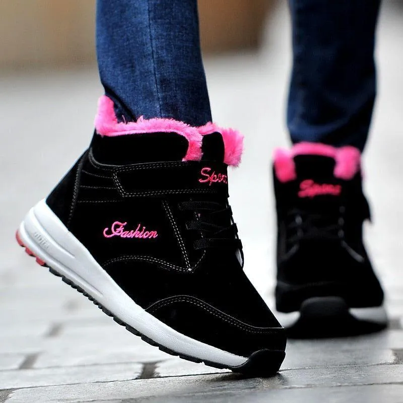 Ankle Boots Flat Black Women's Casual Shoes Sneakers