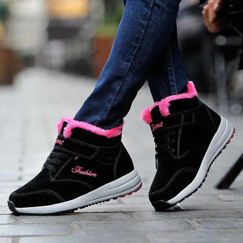Ankle Boots Flat Black Women's Casual Shoes Sneakers