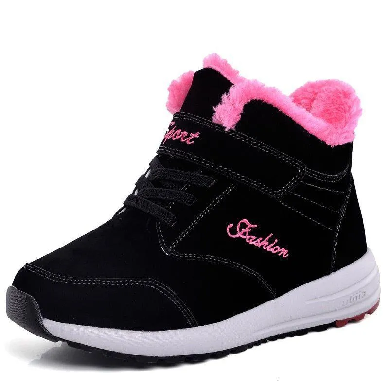 Ankle Boots Flat Black Women's Casual Shoes Sneakers