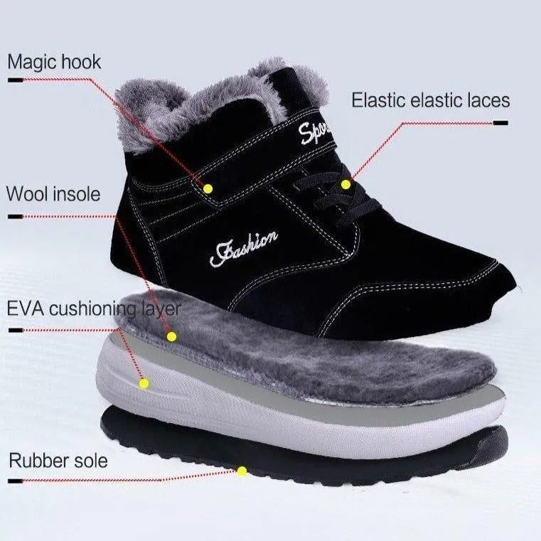 Ankle Boots Flat Black Women's Casual Shoes Sneakers