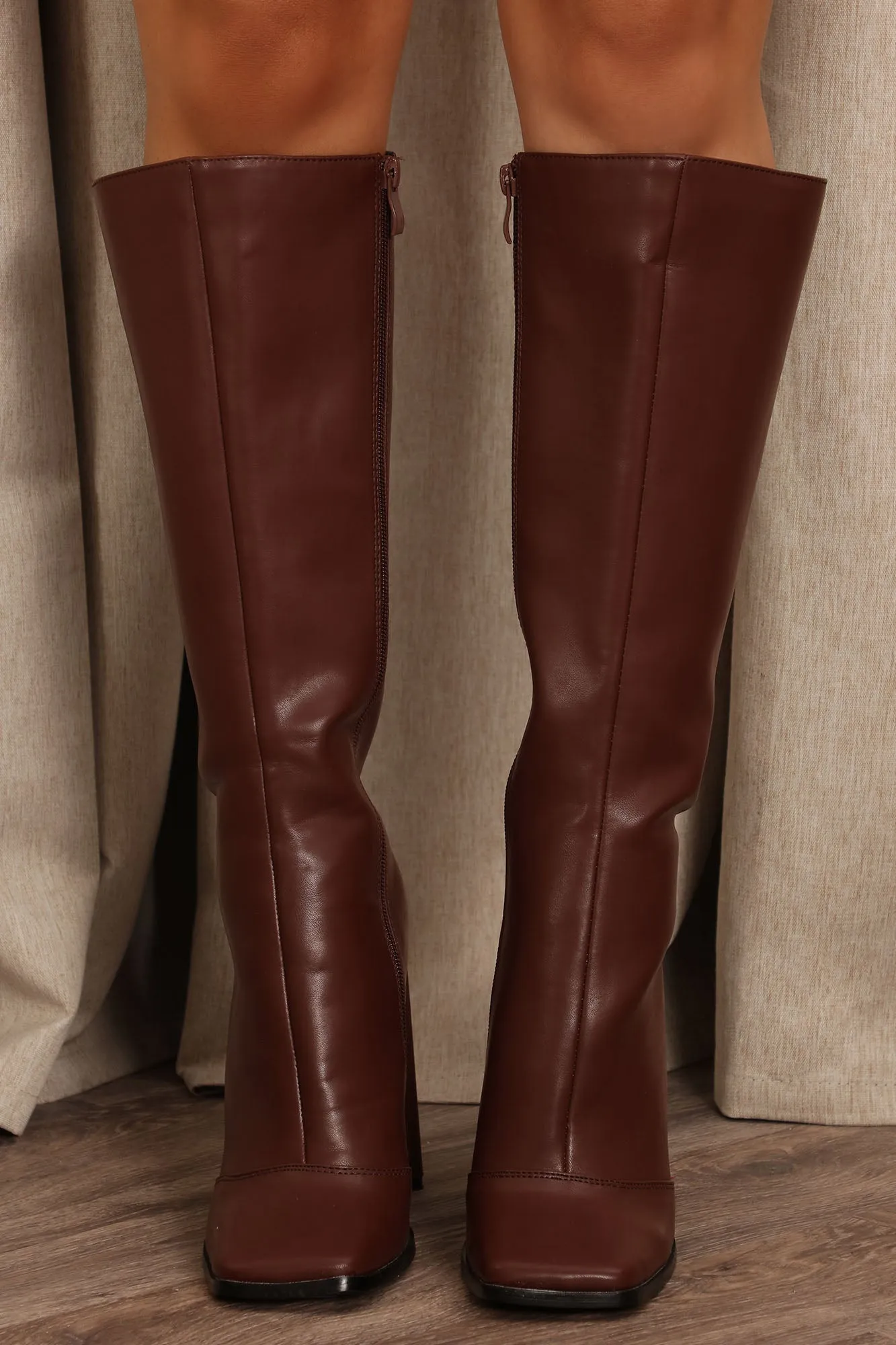 Annabelle Knee High Boots - Chocolate
