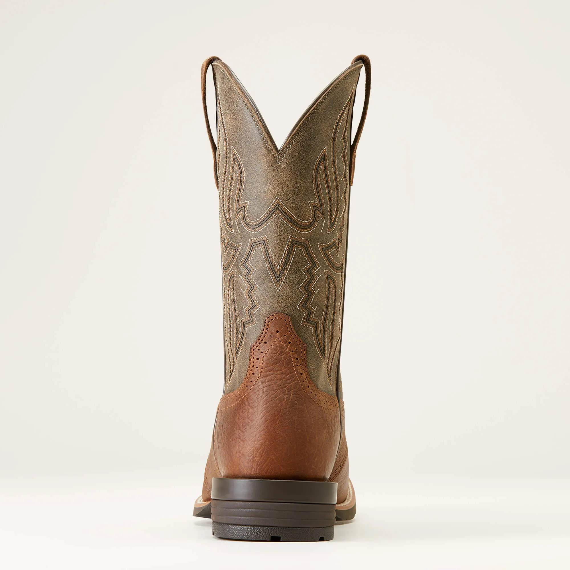 Ariat Men's Brown Hybrid Ranchway Broad Square Toe Western Boots
