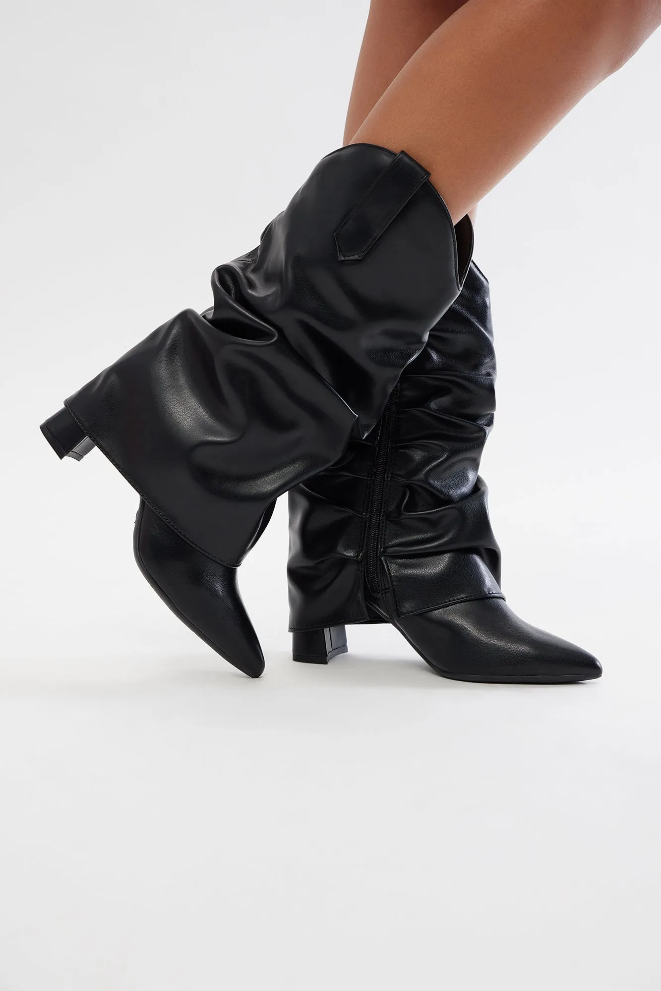 Asheville Overlay Boots - Black