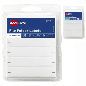 Avery File Folders or Multi-Use Labels - White