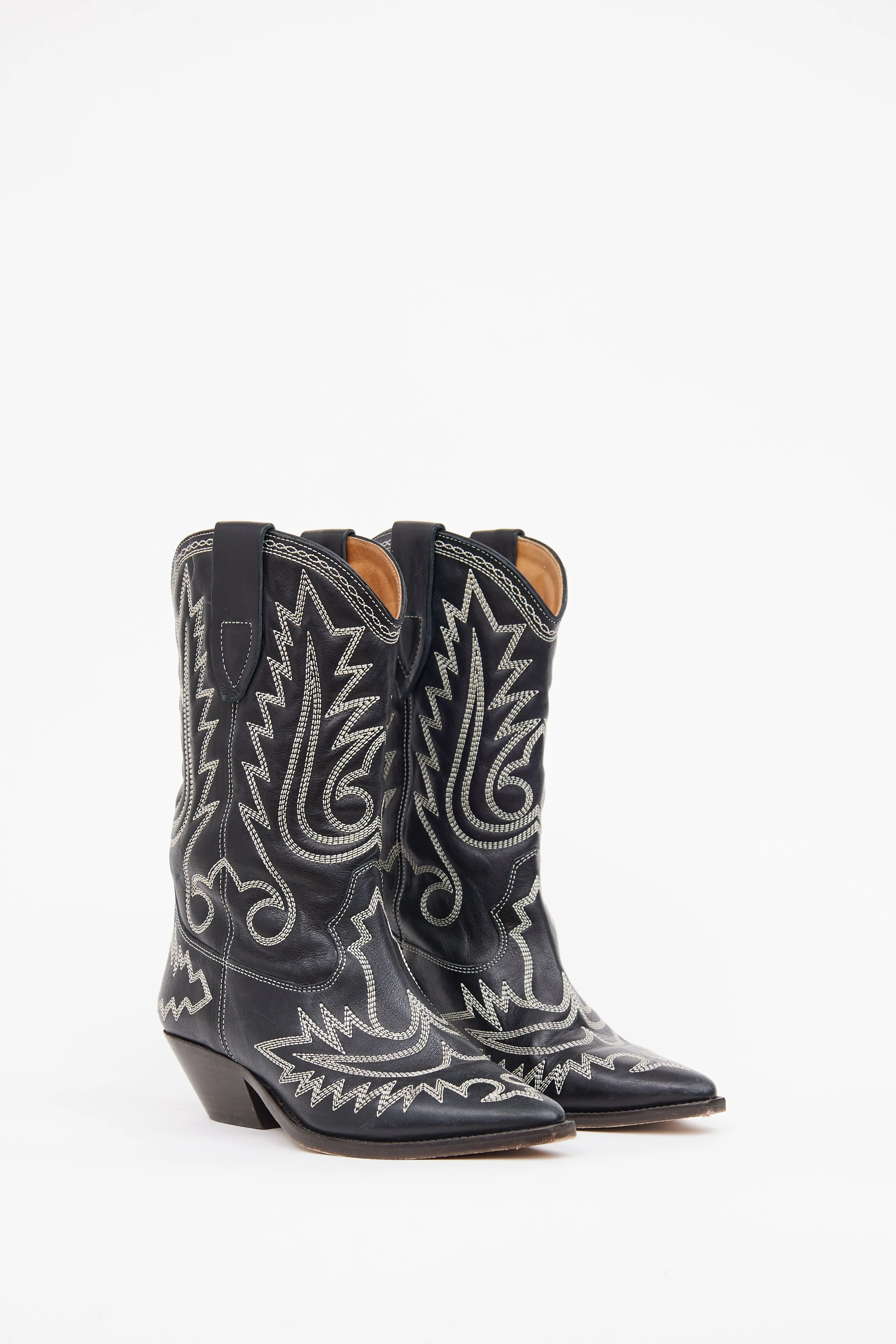 Black & White Duerto Cowboy Boot