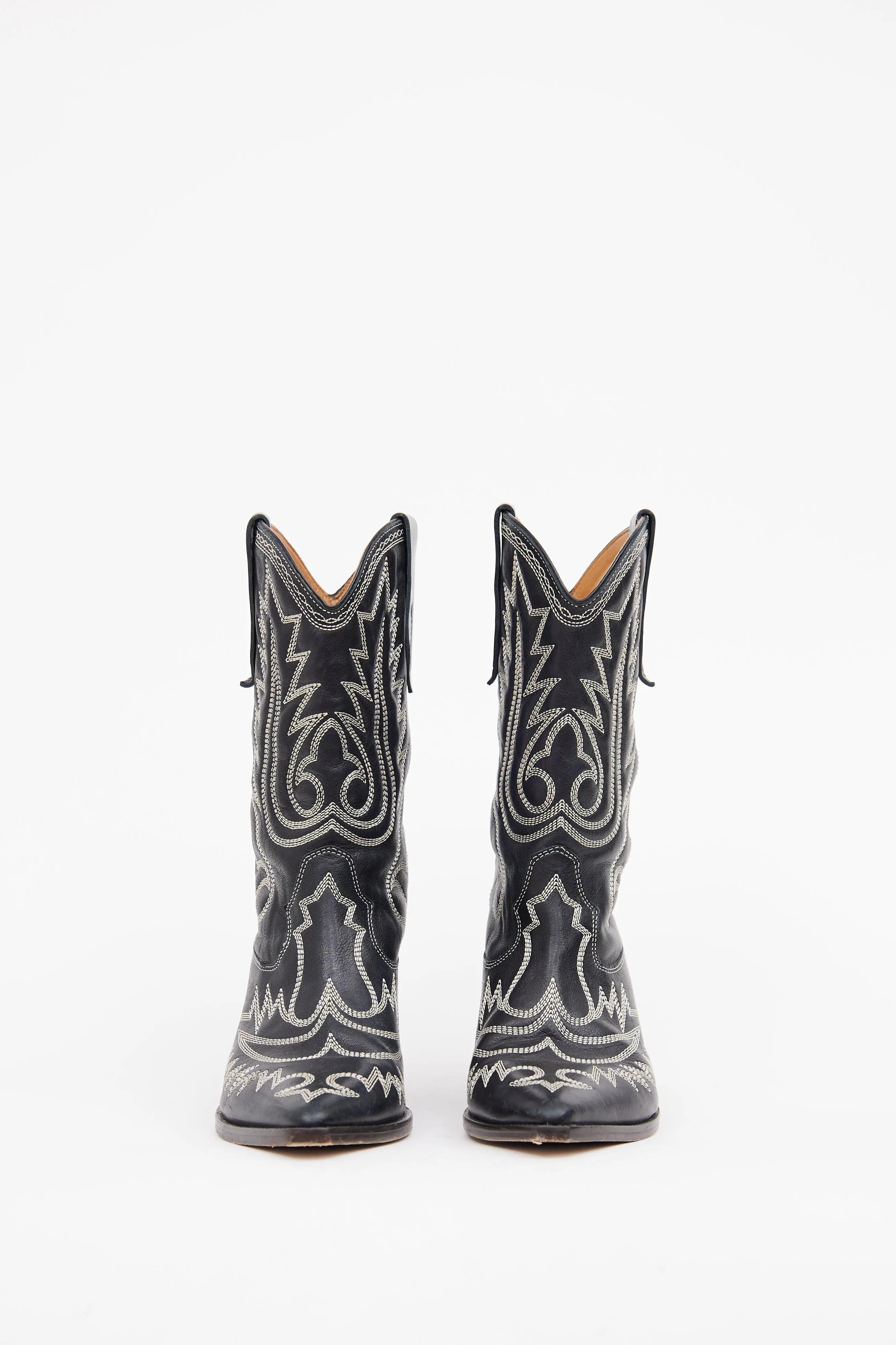 Black & White Duerto Cowboy Boot