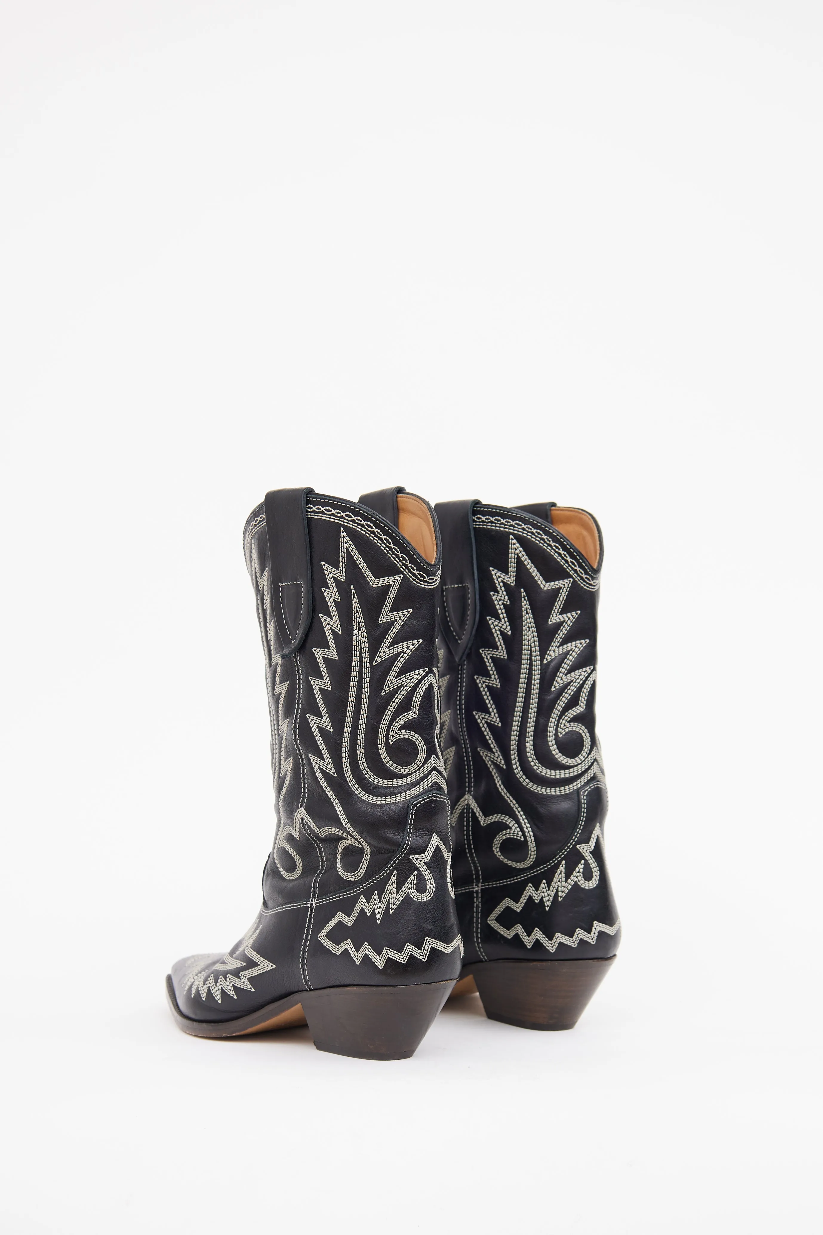 Black & White Duerto Cowboy Boot