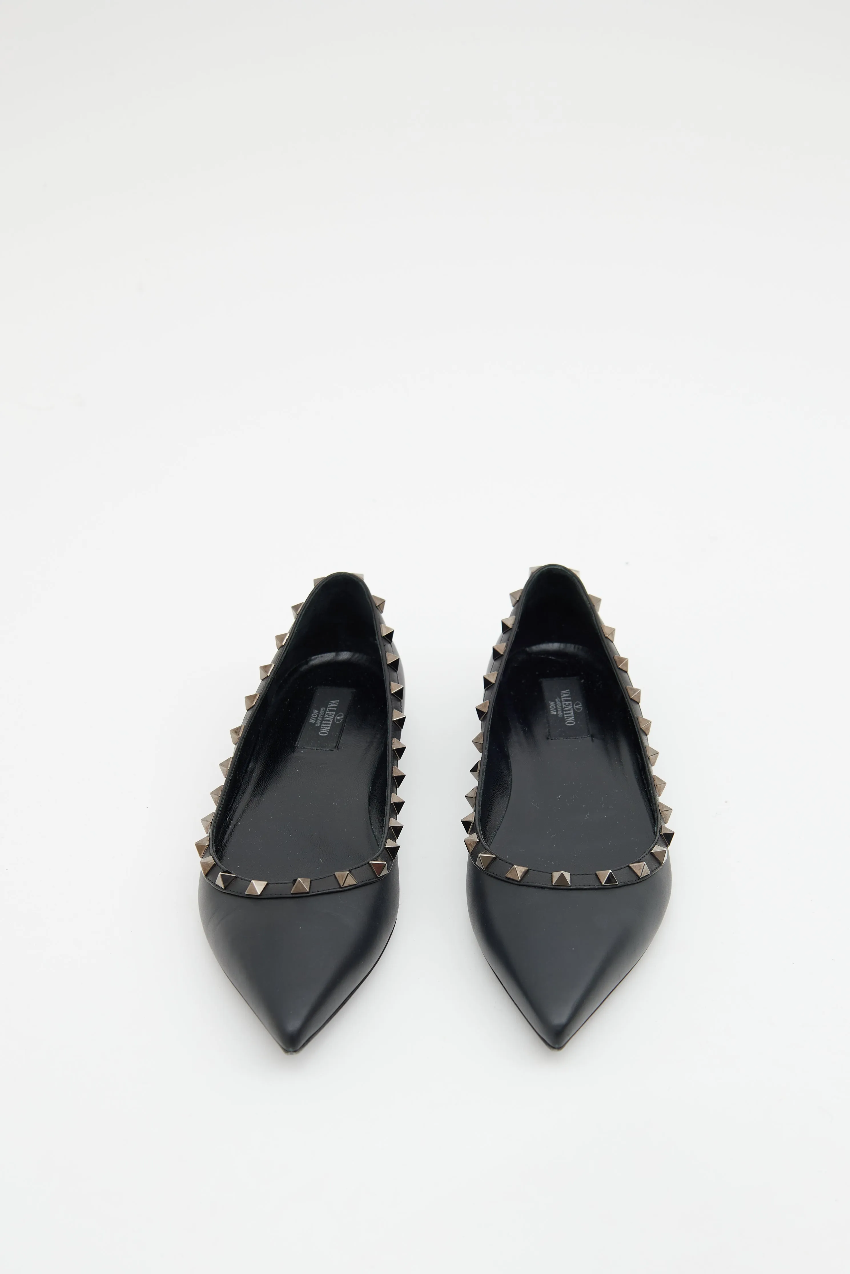 Black Stud Ballet Flat