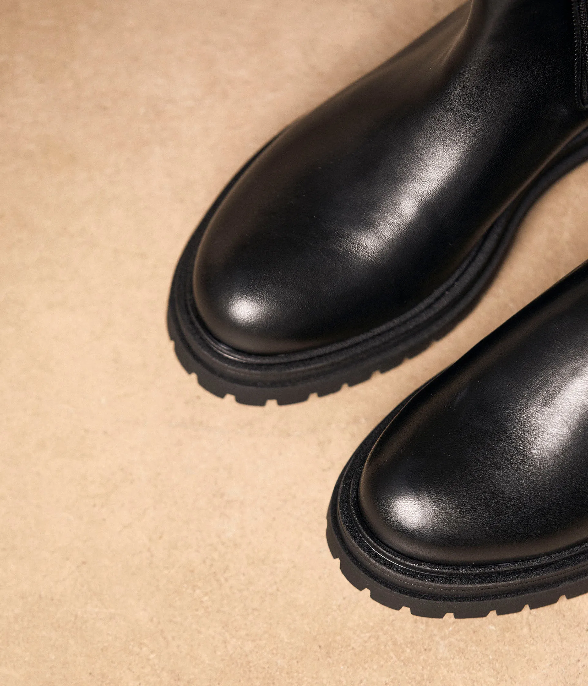 Boots chaussettes noires Anika