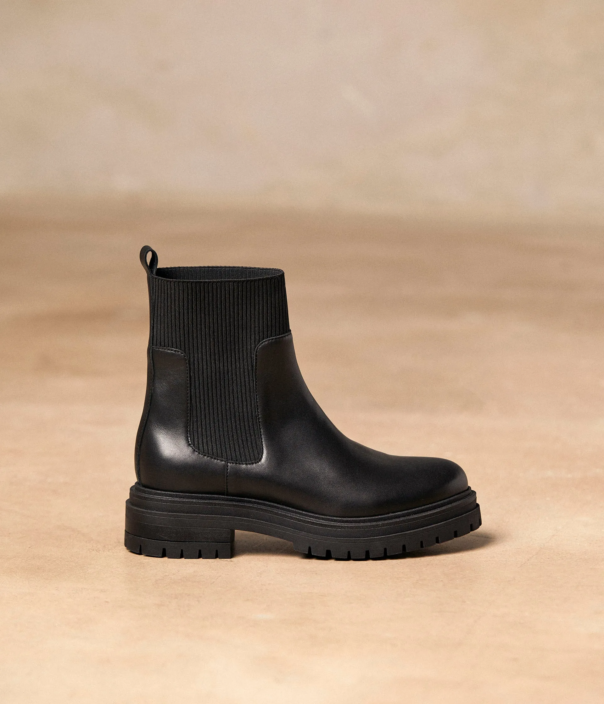 Boots chaussettes noires Anika
