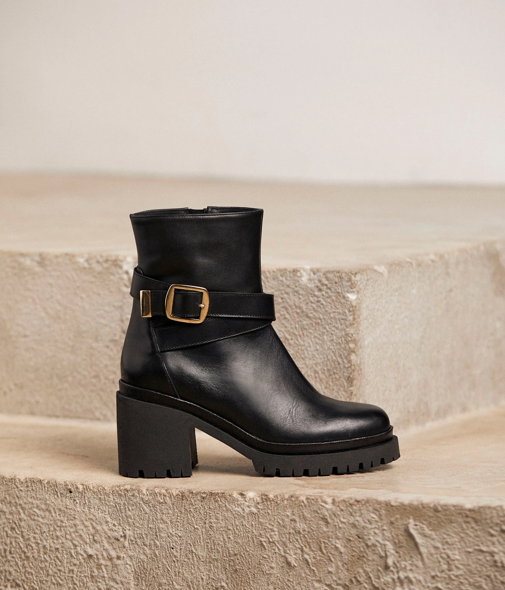 Boots crantées bride Babeth