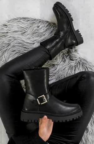 Boots Met Gesp Zwart