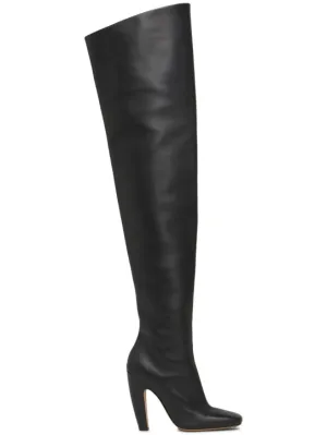 Bottega Veneta   100mm Canalazzo thigh-high leather boots 