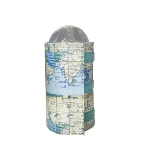 Bottle Wrap - map print