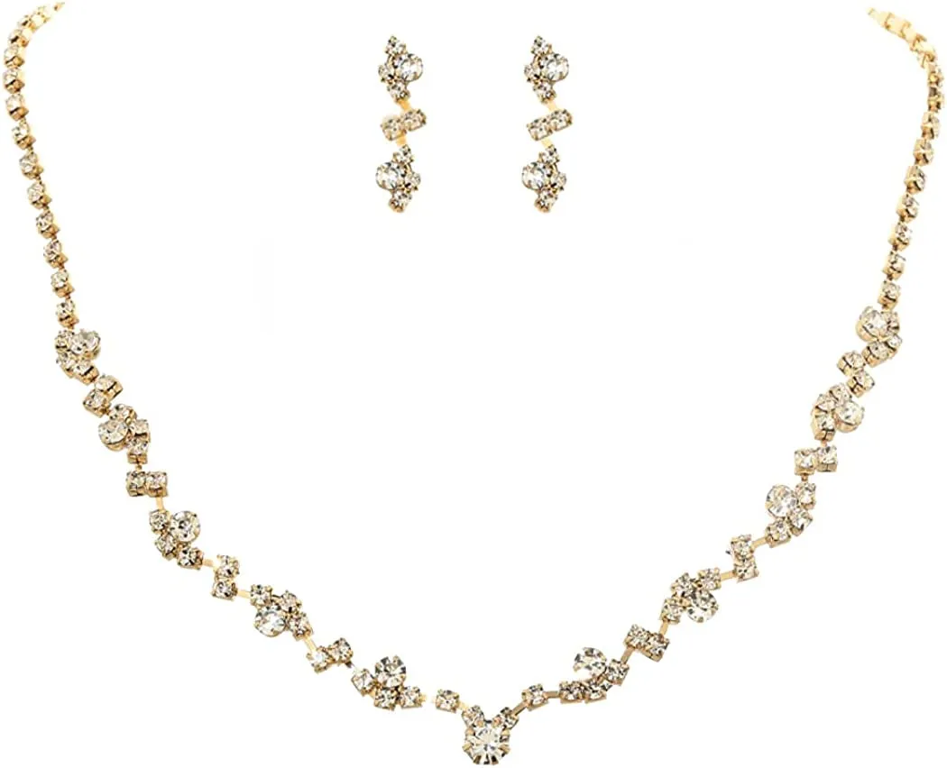 Bridal Necklace Earrings Set