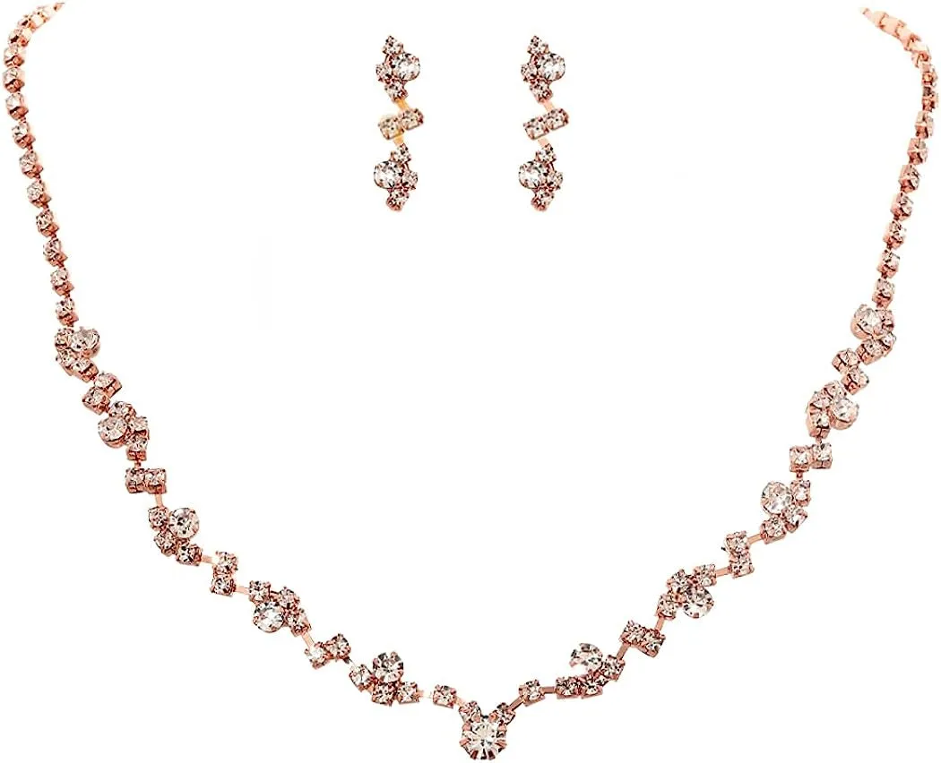Bridal Necklace Earrings Set