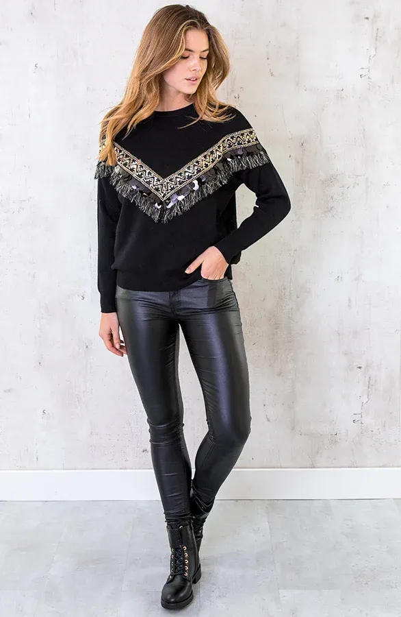 Buckle Boots Snake Zwart