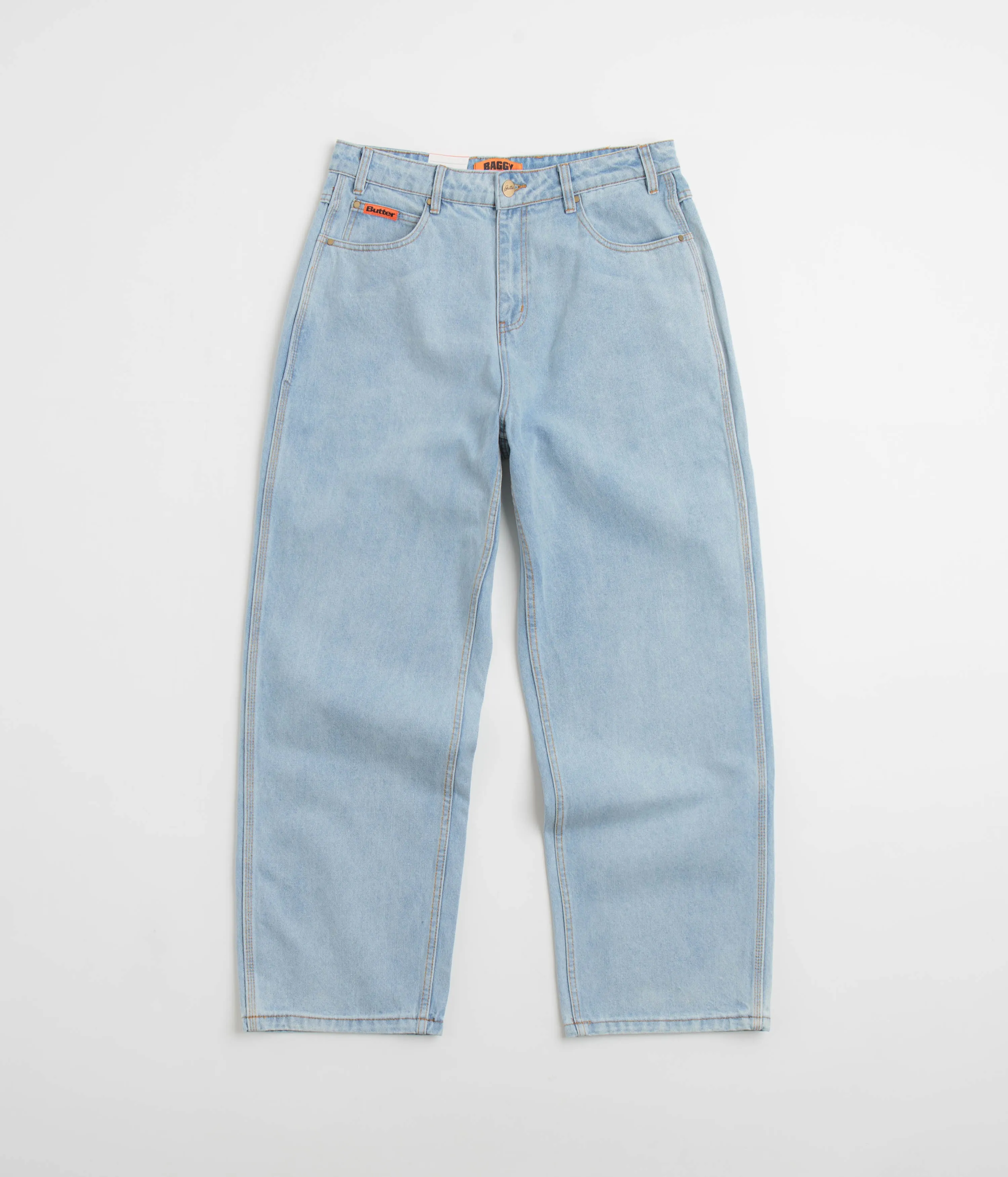 Butter Goods Baggy Denim Jeans - Light Blue