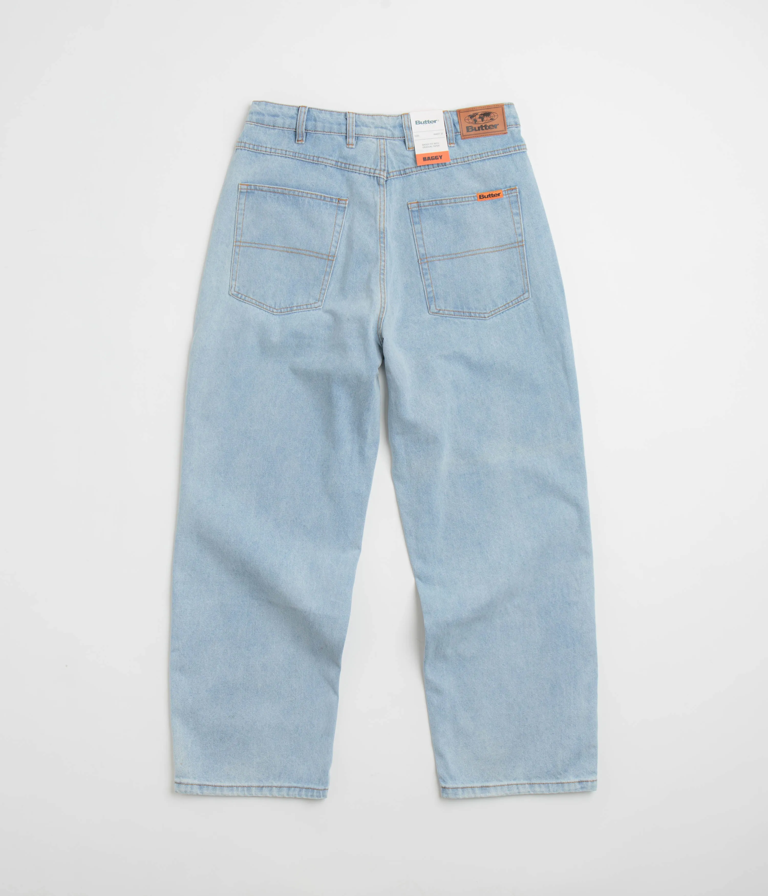 Butter Goods Baggy Denim Jeans - Light Blue