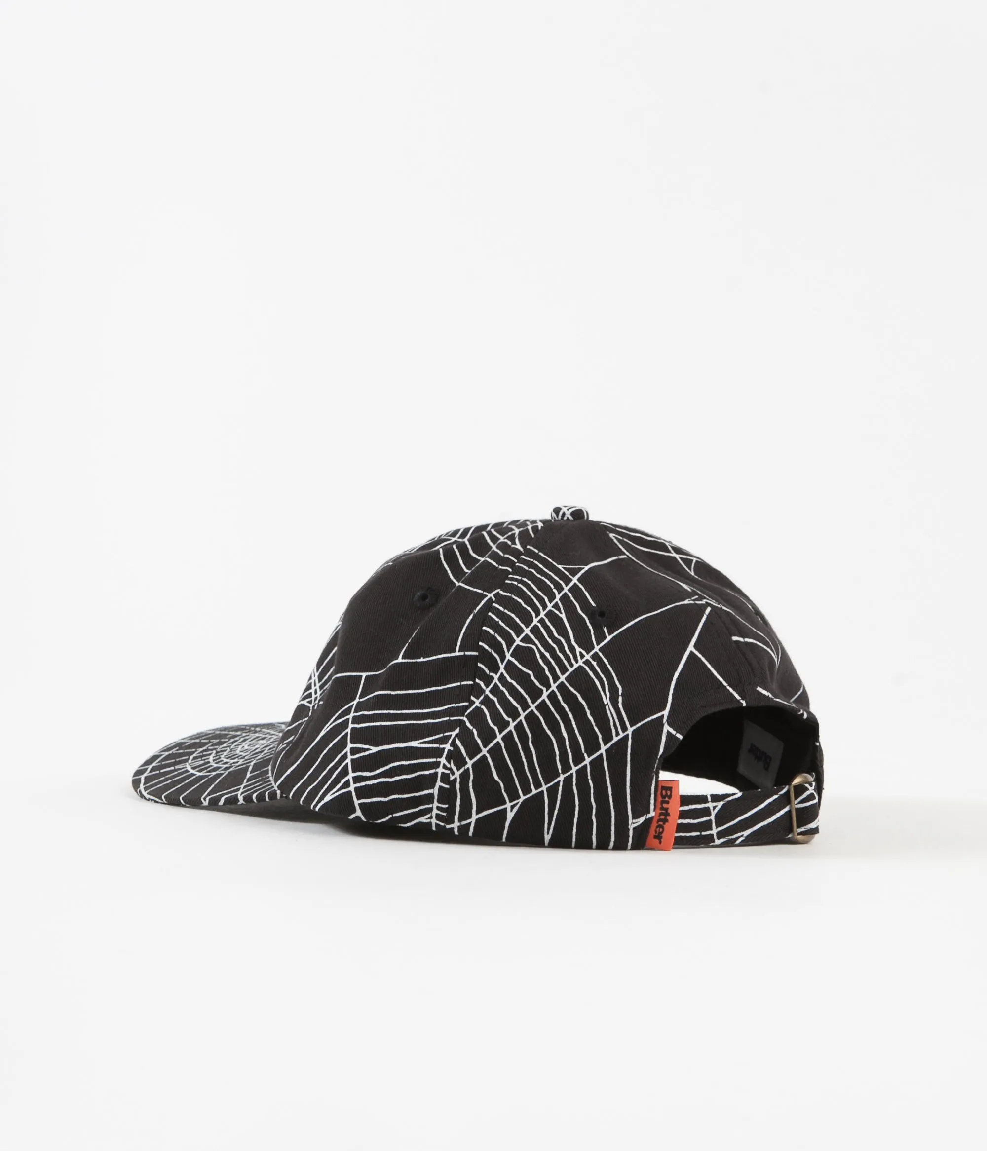 Butter Goods Web 6 Panel Cap - Black