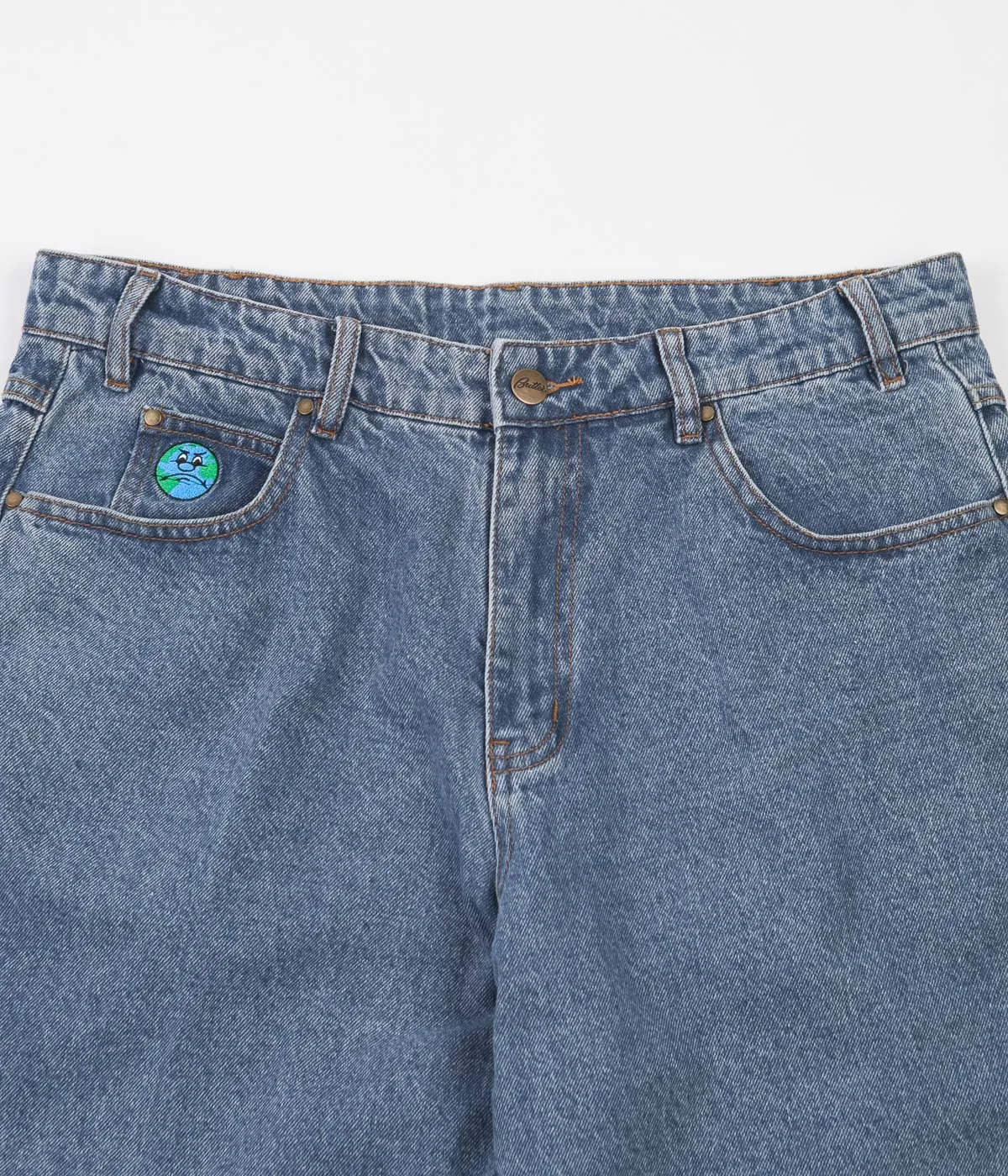 Butter Goods World Denim Pants - Light Blue