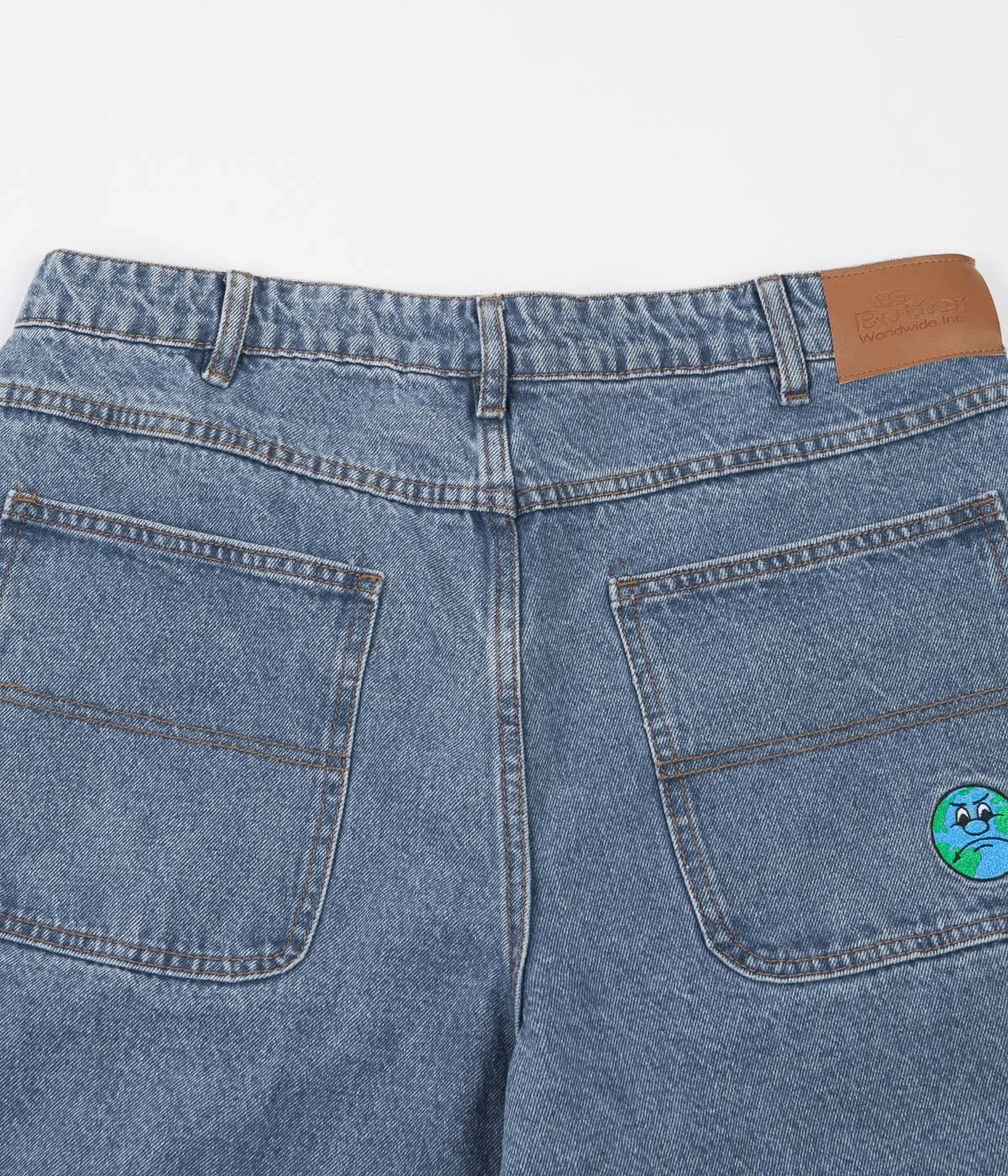 Butter Goods World Denim Pants - Light Blue