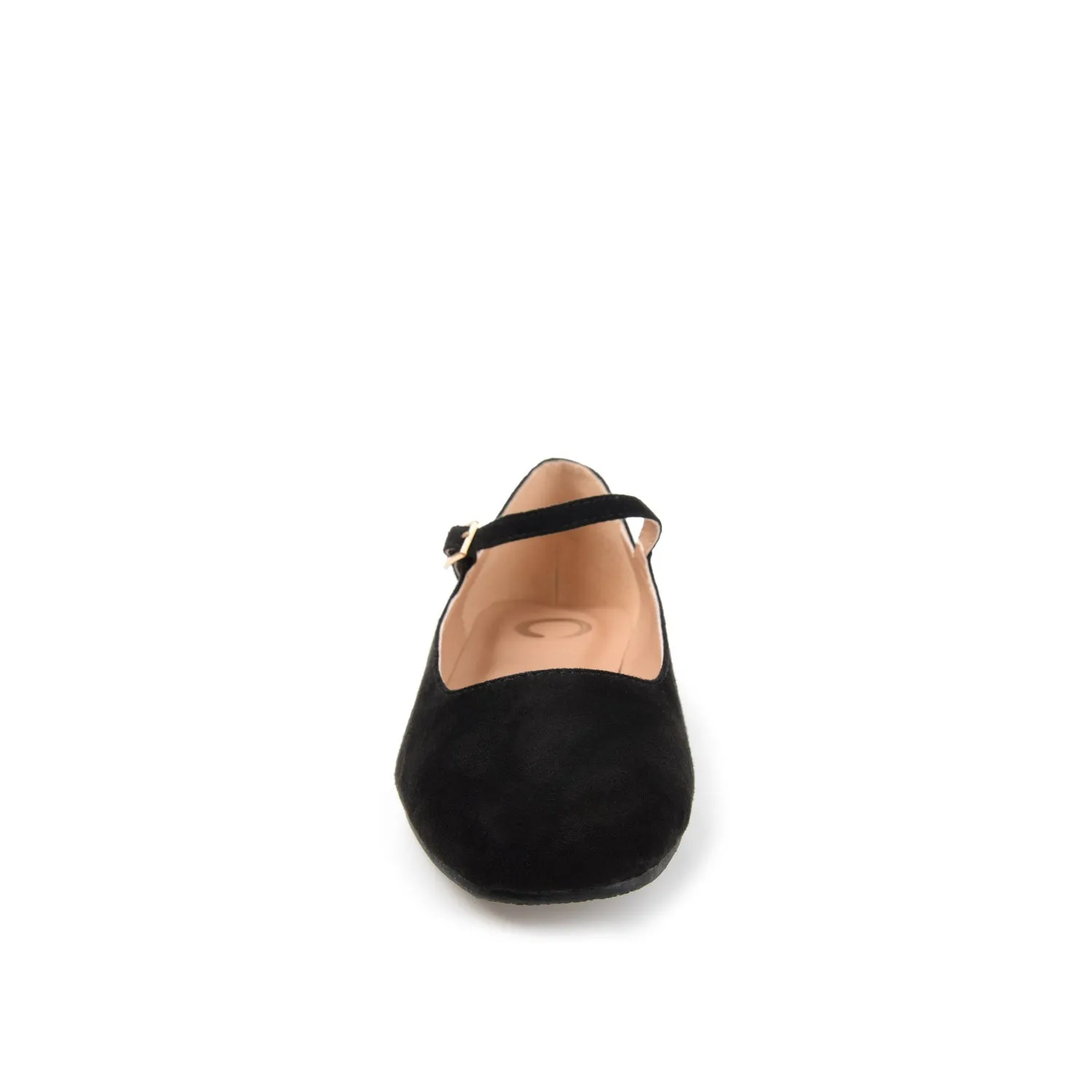 CARRIE FAUX SUEDE BALLET FLATS IN WIDE